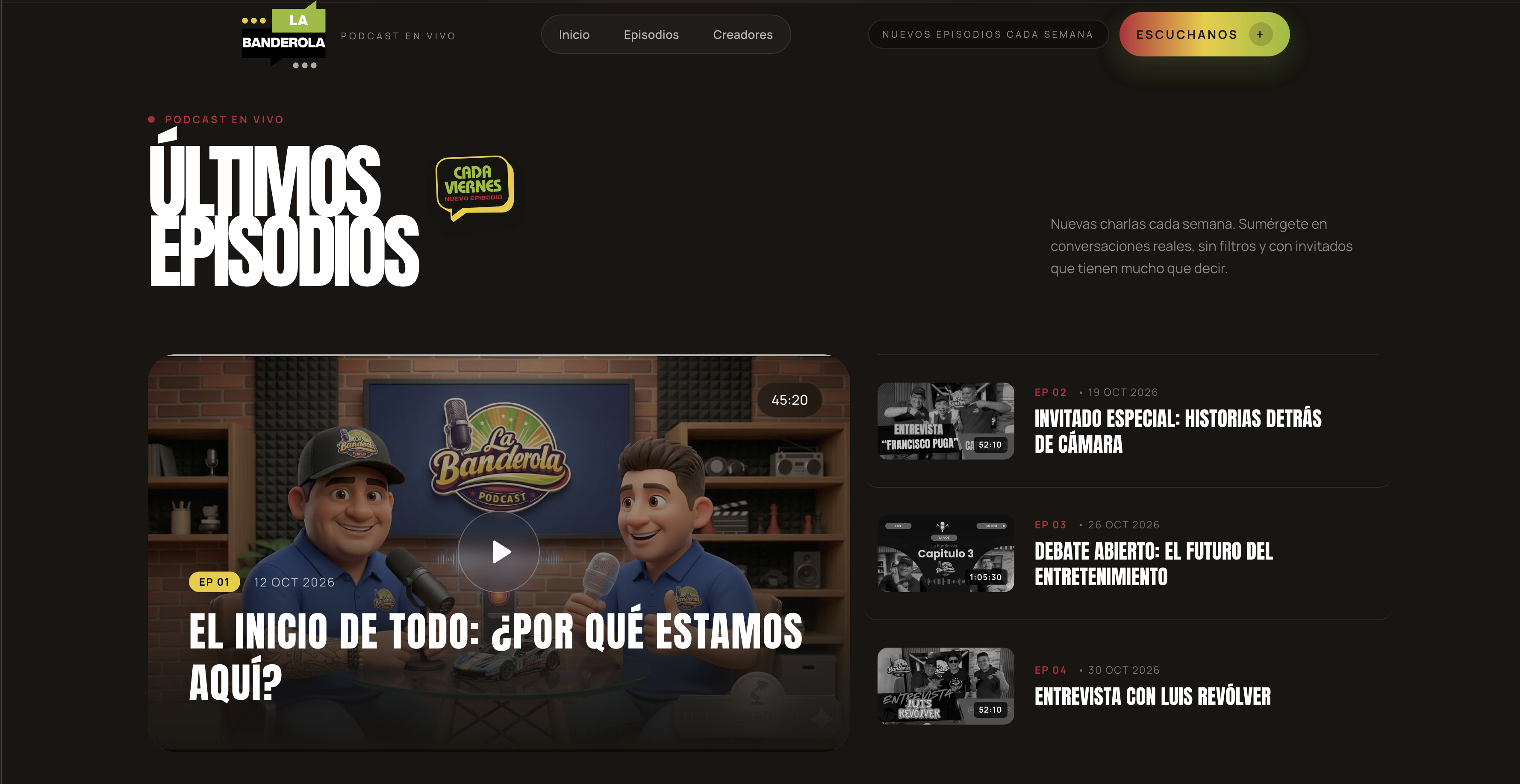 Landing Page La Banderola - Imagen 1